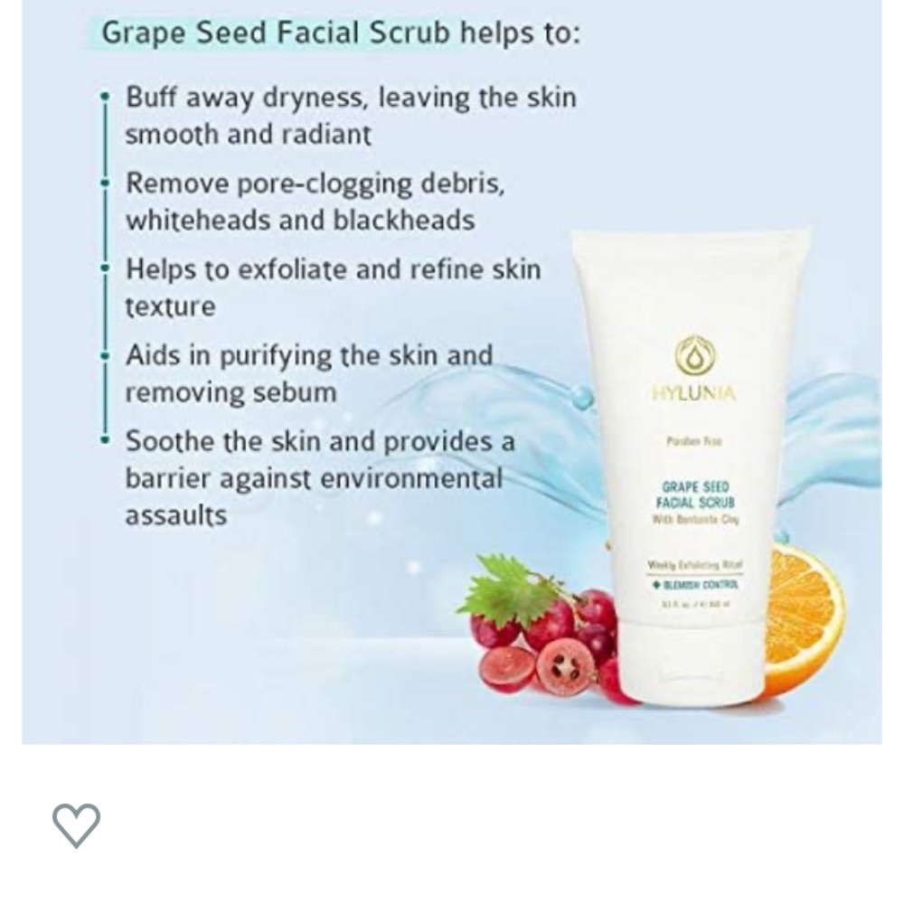 Grape seed exfoliating face wash- Luxury brand